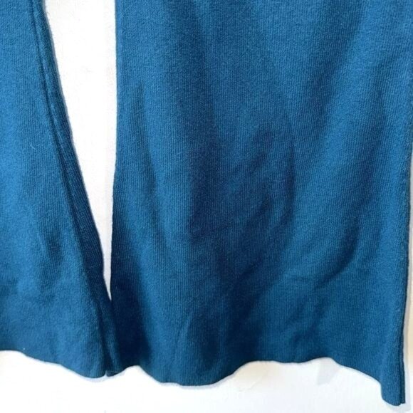 Victor Glemaud Womens Teal Knit Flared Pants Size S - Picture 6 of 12